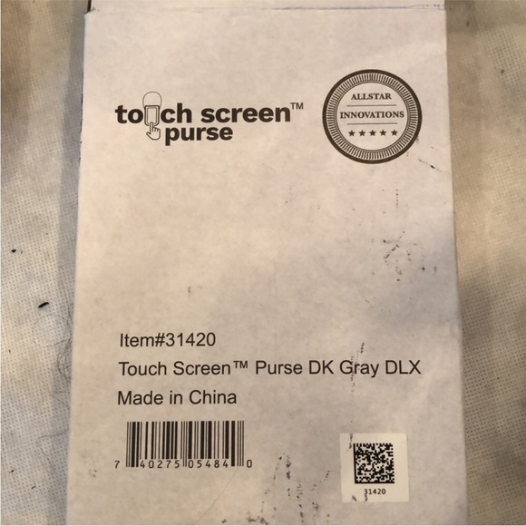 📲Touch screen faux leather functional bag in original box NWOT - Picture 3 of 6